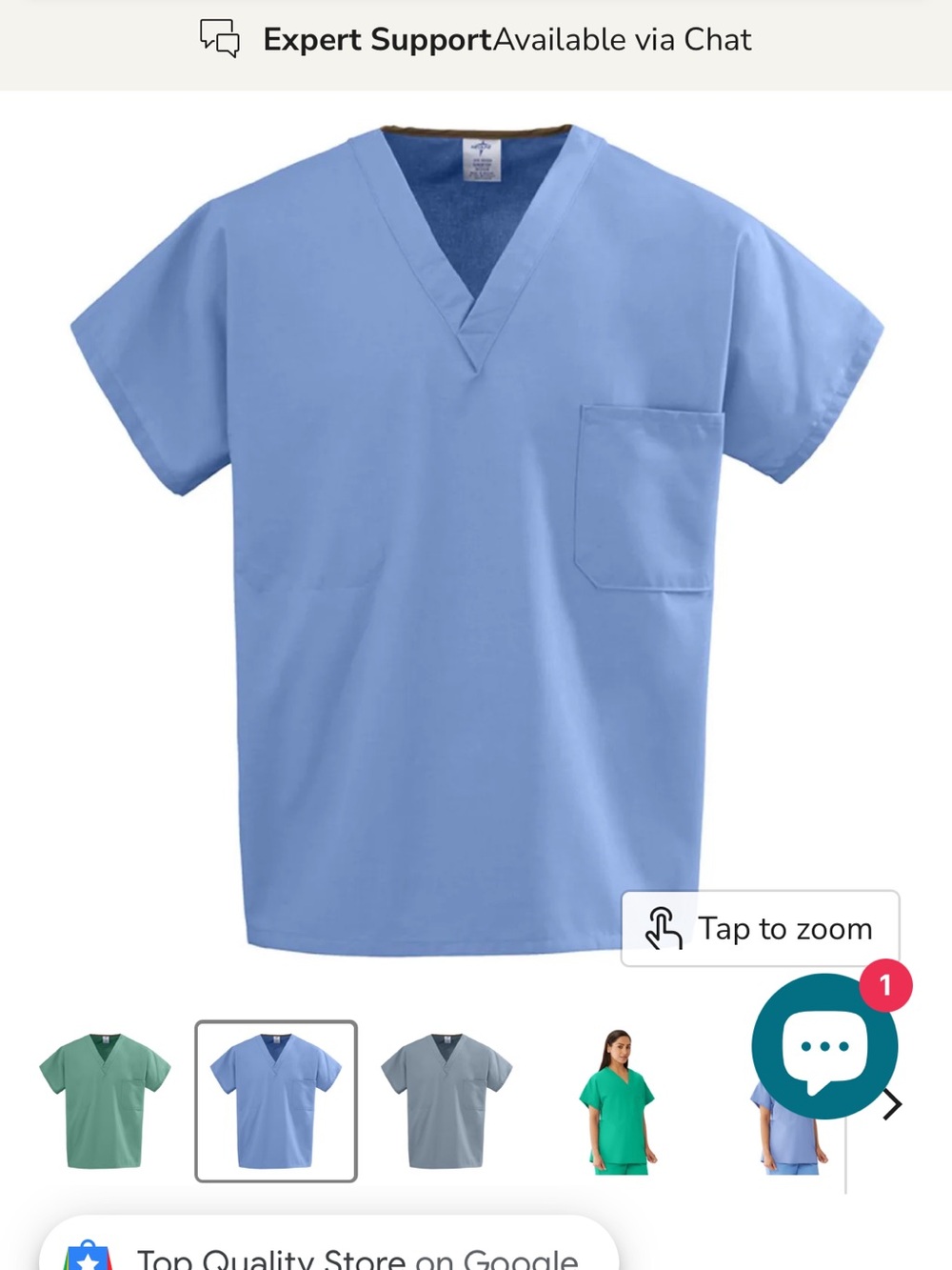 Medline scrub set size small